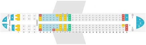 Air Canada Boeing 737 MAX 8 aircraft seat map.